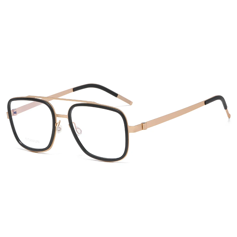 Flexible Double Bridge Ultralight Glasses Men Women Spectacles Male Optical Frames Computer Eyeglasses Fashion Titanium Eyewear