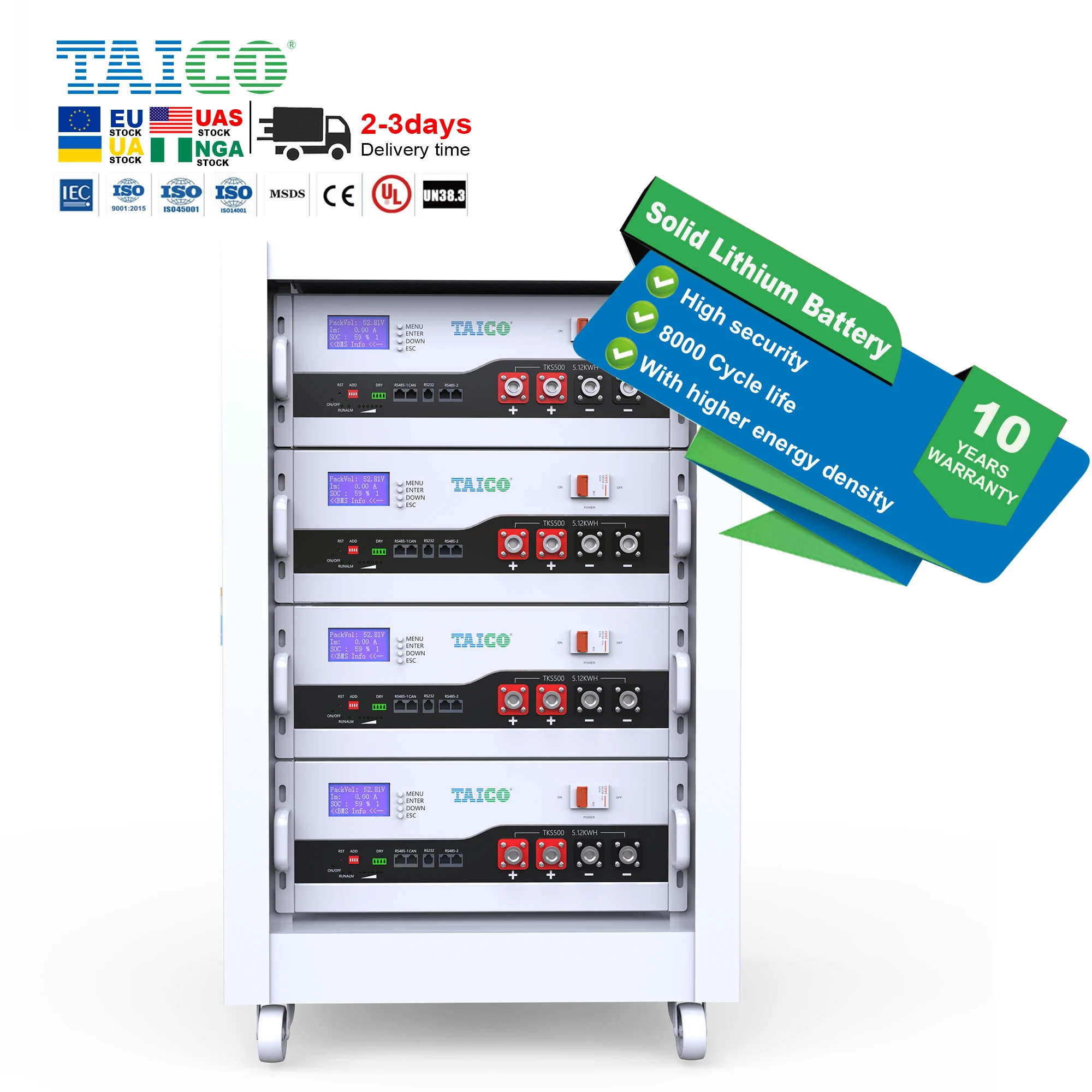 Germany 6000 Cycle Rack Mounted 48V 100Ah 48volt 48 V 230Ah 280Ah 300Ah 320Ah 10kw Solar Lifepo4 Lithium Battery 48V 200Ah