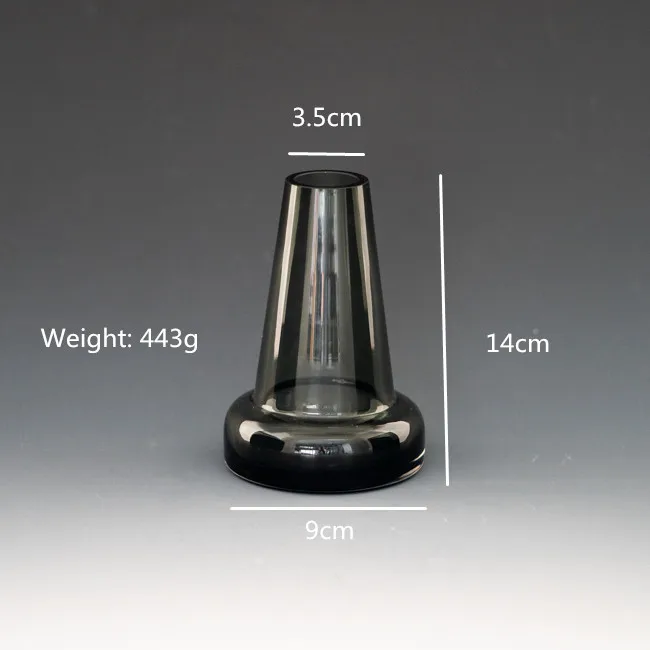 handmade cone shape tall glass vase replacement