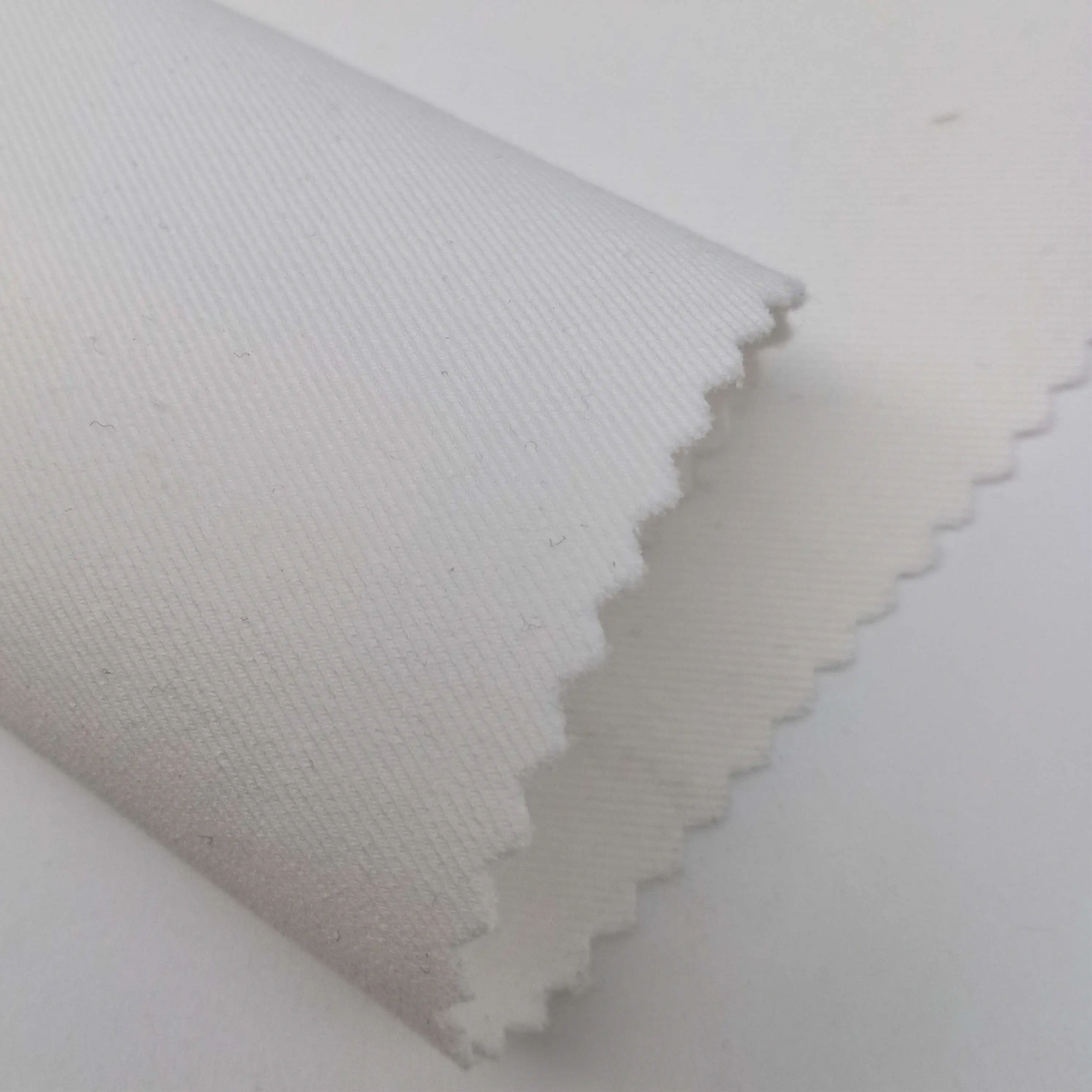 Woven spandex 95 polyester 5 spandex stretch poly fabric super white cotton polyester four way stretch twill fabric for shirts
