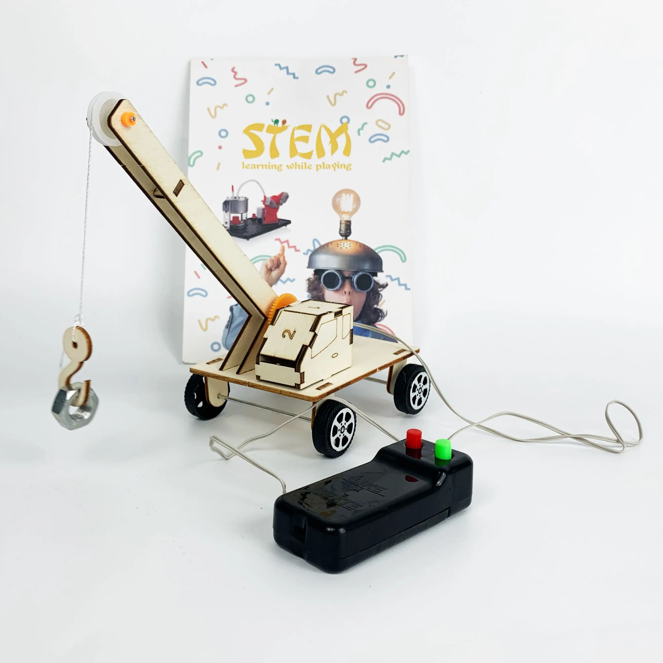 DIY STEM Educational Toy Science Assembly Wooden Puzzle Kits For Kids Physics Toys
