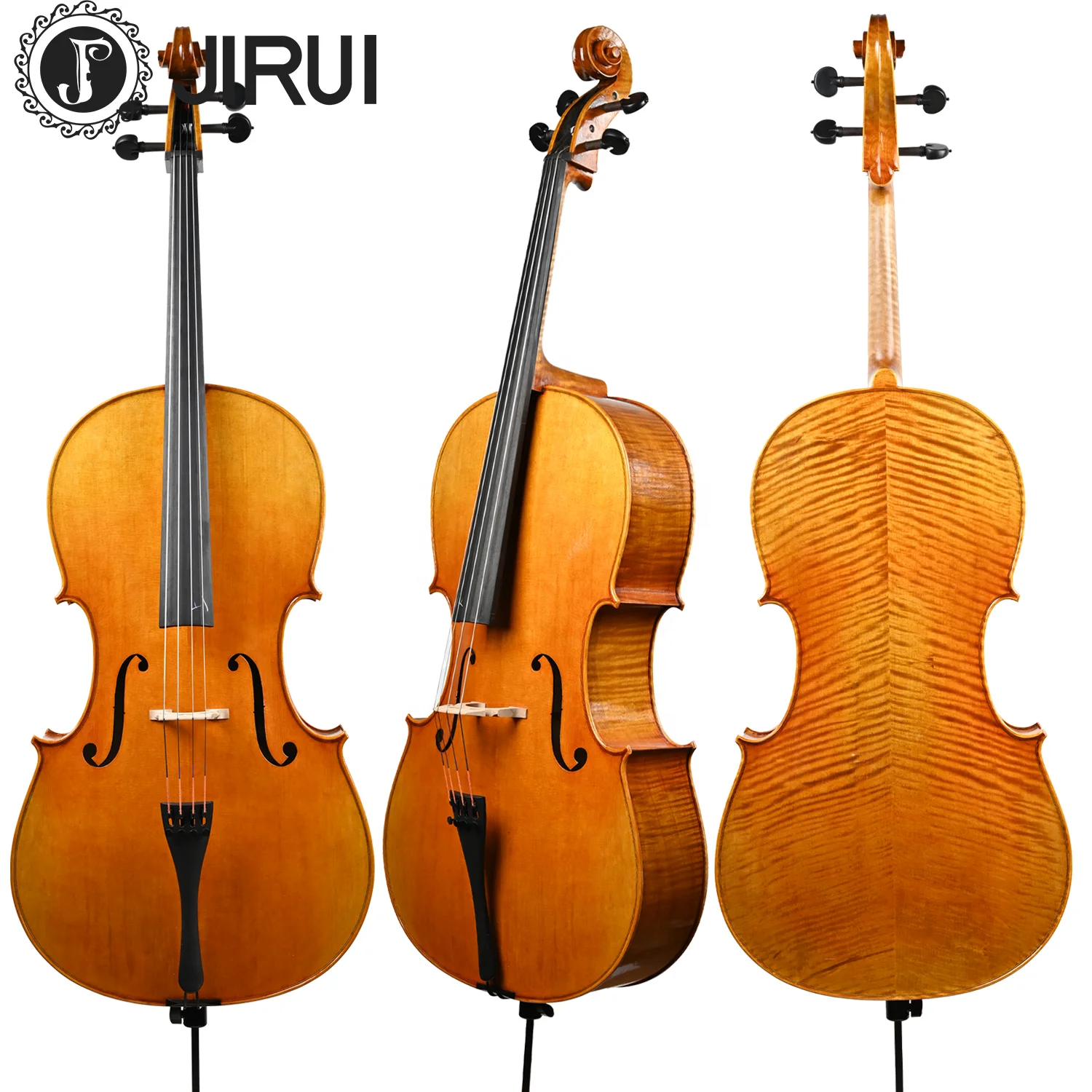 Top Selling Professional Cello4/4 1/8 Cello Handmade High Quality Violins with Advanced Spruce Wood Carbon Fiber Brazil Wood Bow