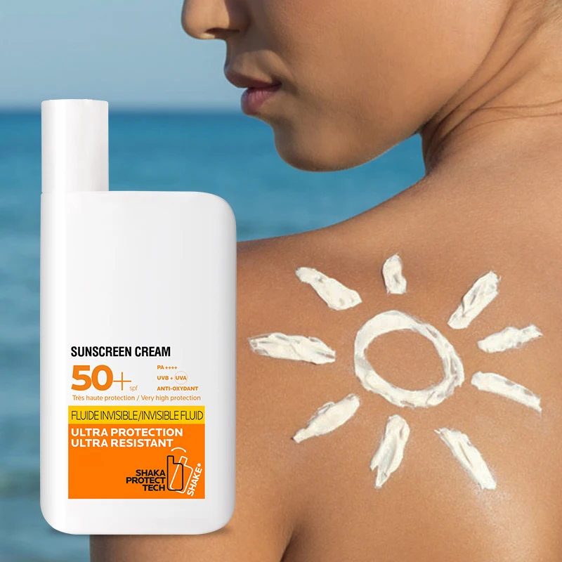 Green Tea SPF 50 Sunscreen Cream 50ml Vegan Oil-Free UV Protection Private Label OEM ODM Sunscreen