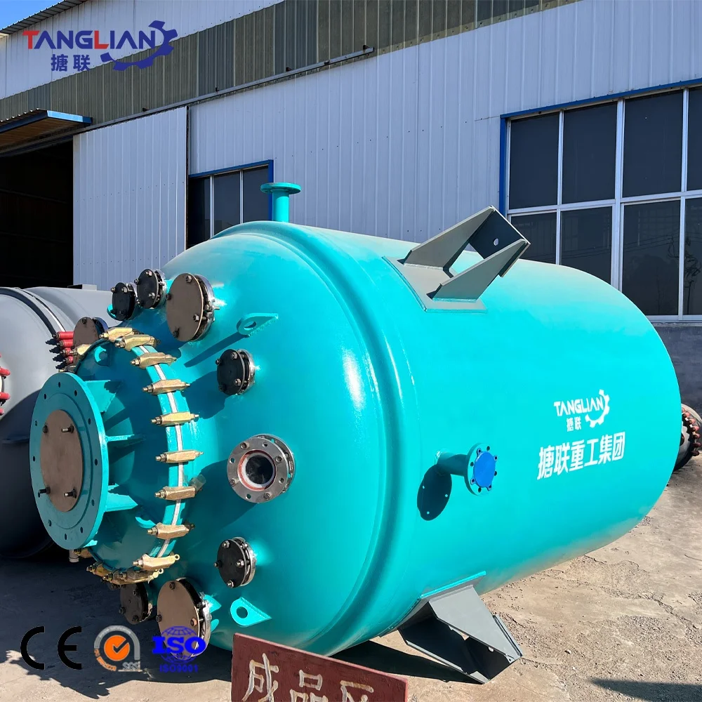 8000L Industrial Pharmaceutical Continuous Stir  F/CE Type Glass Reactor