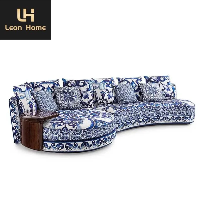 Italian Style Fabric Seats Modern Luxury Sofa Set With Side Coffee Table Designs Living Room Furniture Sofas