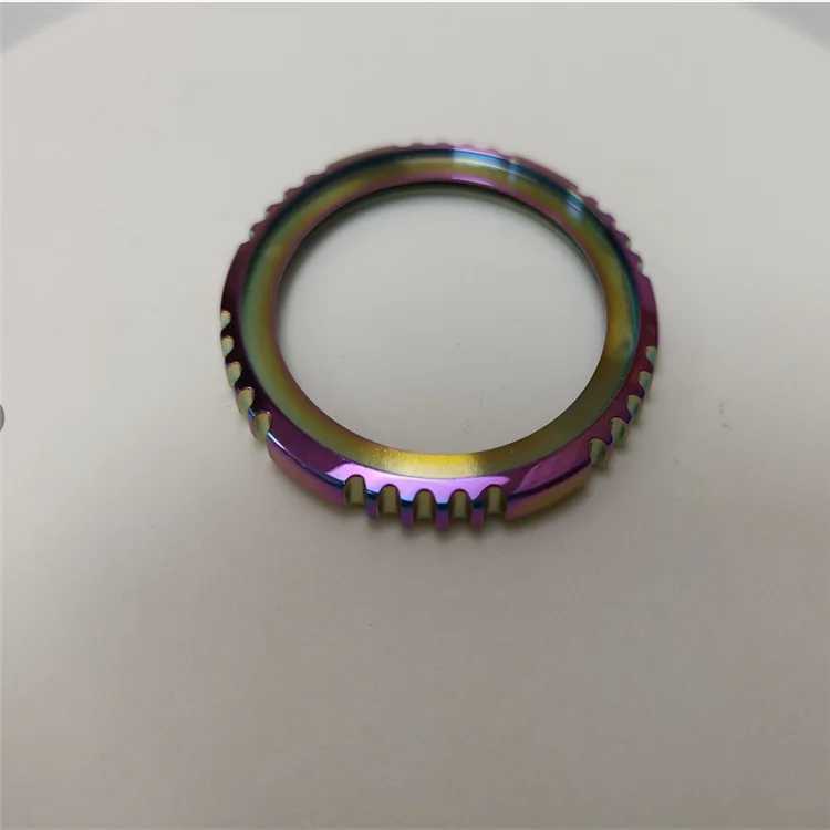 Bezel 43mm Custom Rainbow ATM Ncr Stainless Steel Rainbow Bezel Watch Bezel skx 007 parts