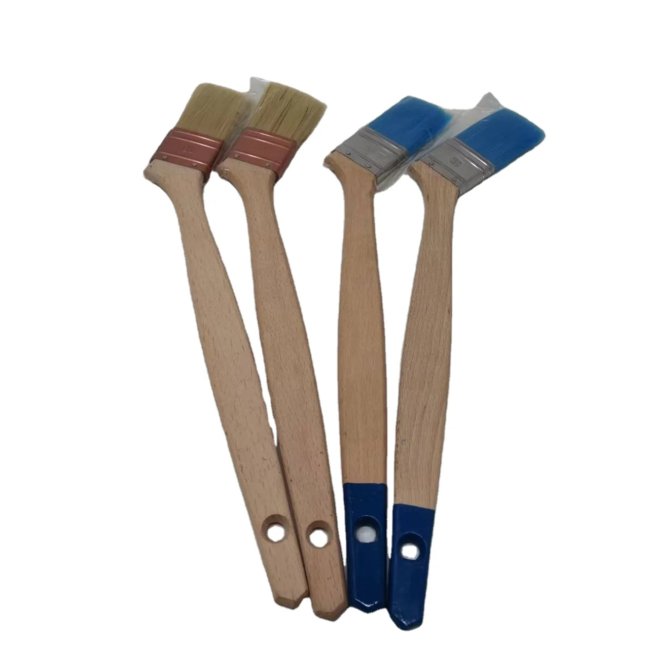 NEPB-6303 Synthetic Fiber Tinplated Ferrule Varnished Wooden Handle Radiator Paint Brush