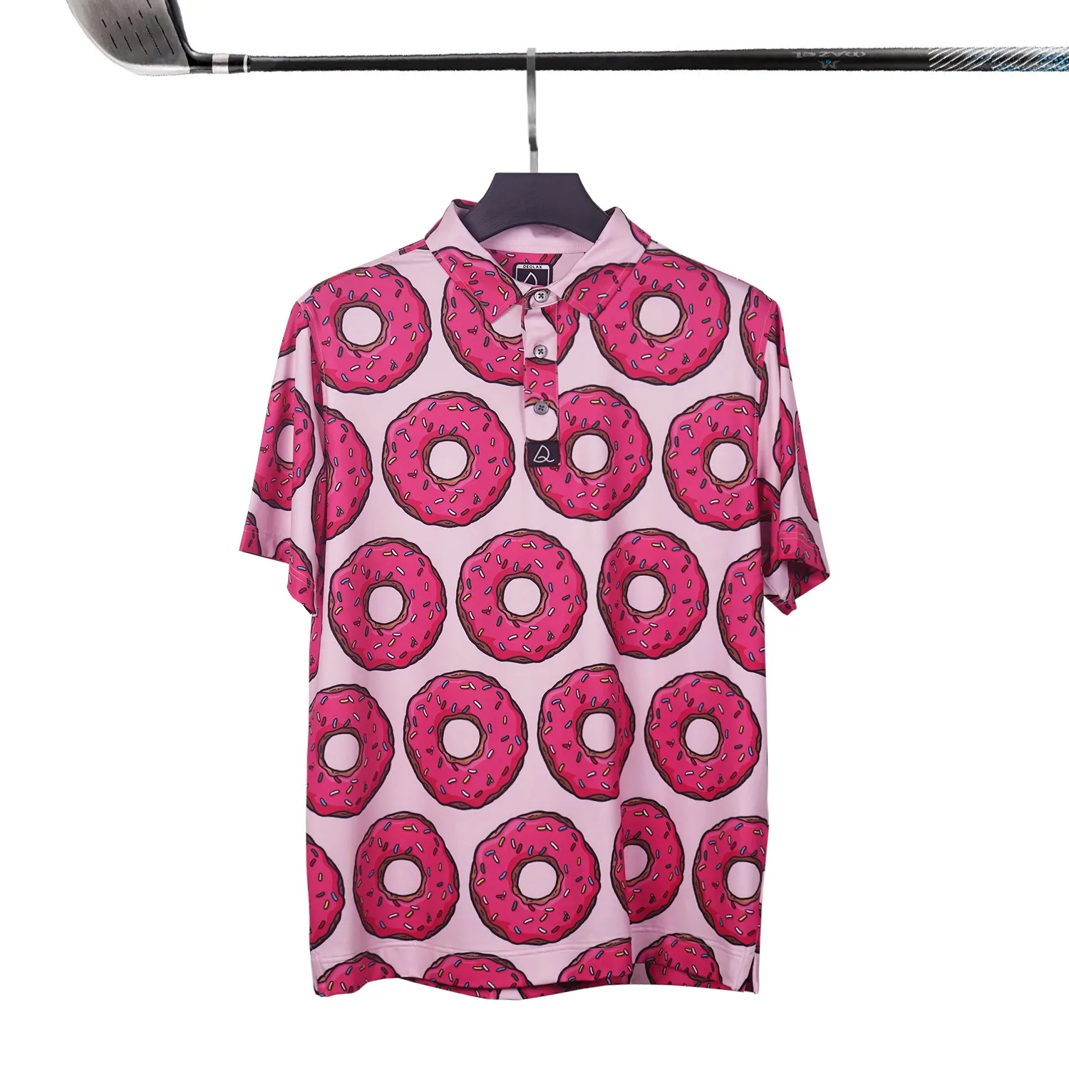 High quality custom logo oversized graphic printed performance floral vietnam golf polo t shirts for men