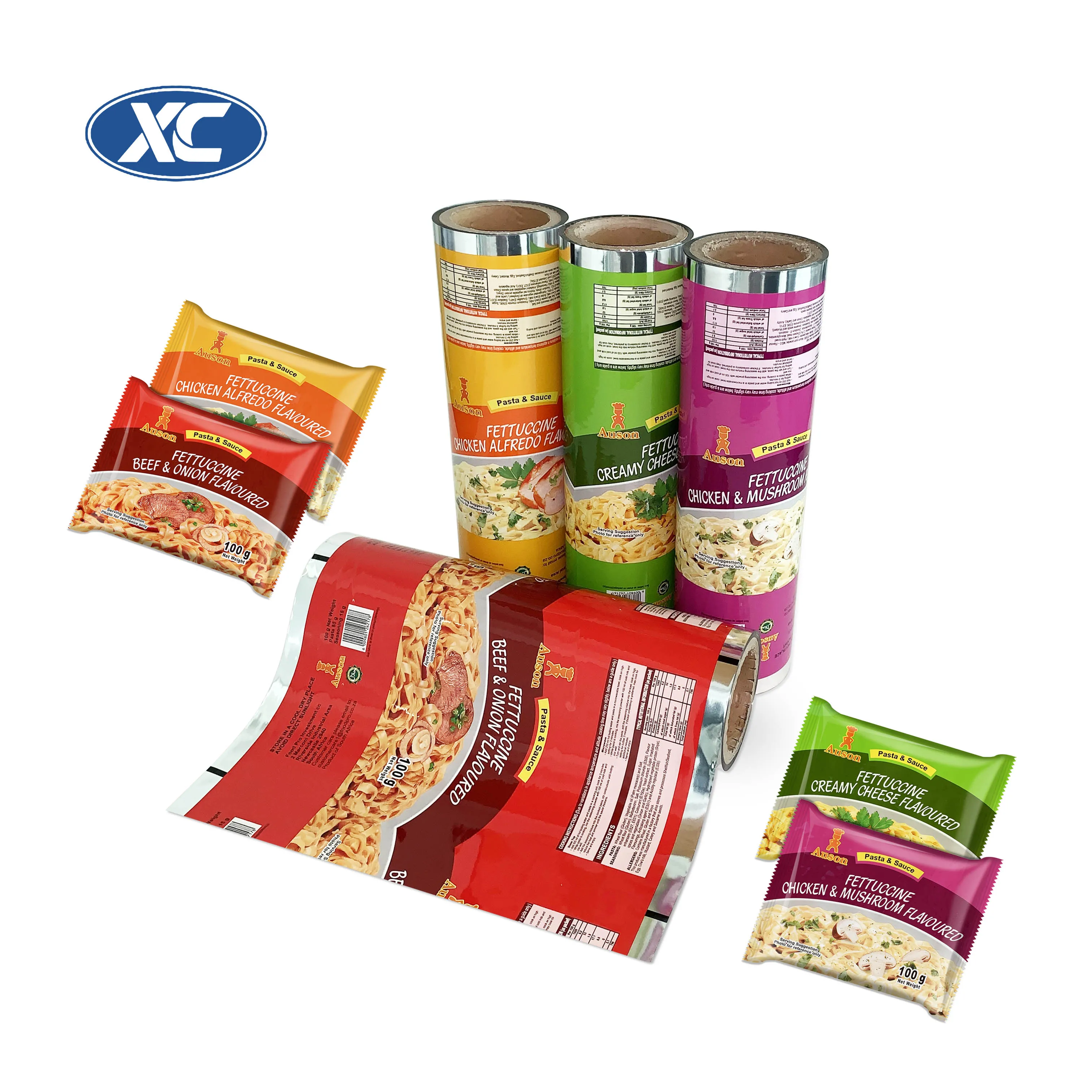 Custom Printing BOPP/PET Metalized  Laminated Spice Seasoning Sachet Aluminum Food Grade Packaging Roll LLDPE Film With PE Coat