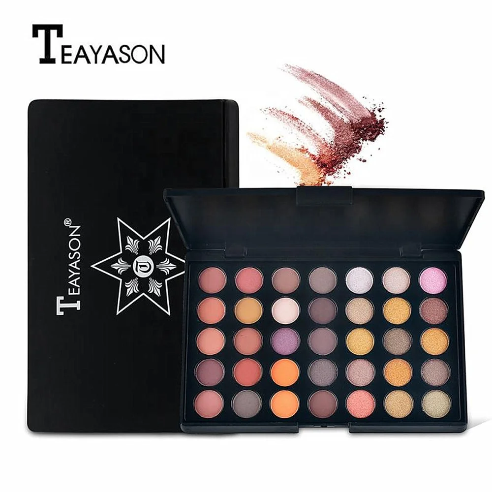TEATASON Thirty five color eye shadow ads cosmetics waterproof eye shadow tray drop shipping