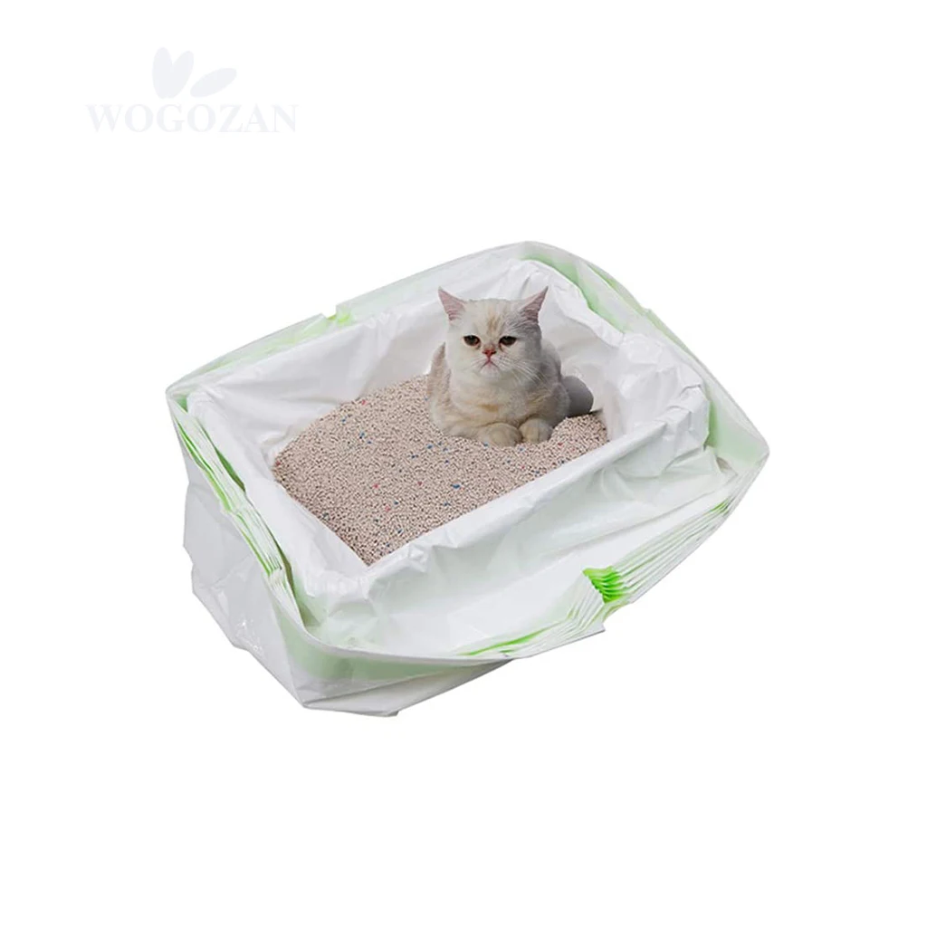 Disposable Waste Fast Sifting Filtering Bag Portable Thick Plastic With Drawstring Cat Litter Filter Bags