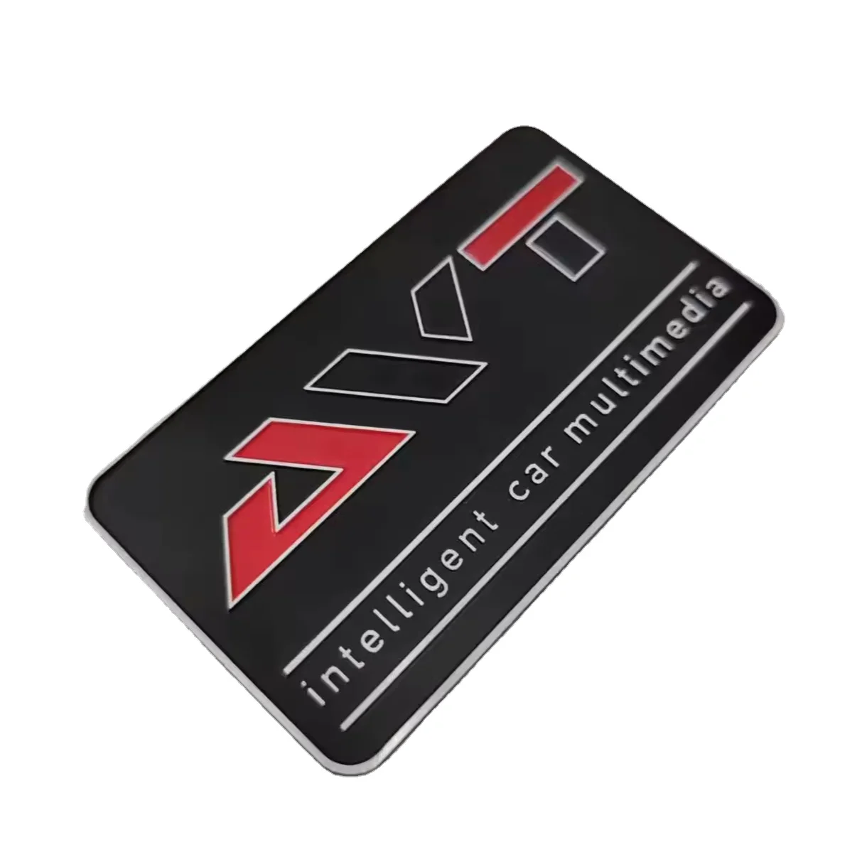 Custom Luxury Decorative Metal Name Plates Painted Auto Plate Aluminum Embossed Logo Nameplate