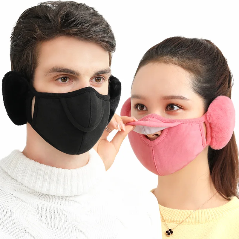 Женские и мужские ветрозащитные наушники DDA1899, теплые хлопковые наушники на все лицо, регулируемые зимние наушники для лыжного спорта, велоспорта