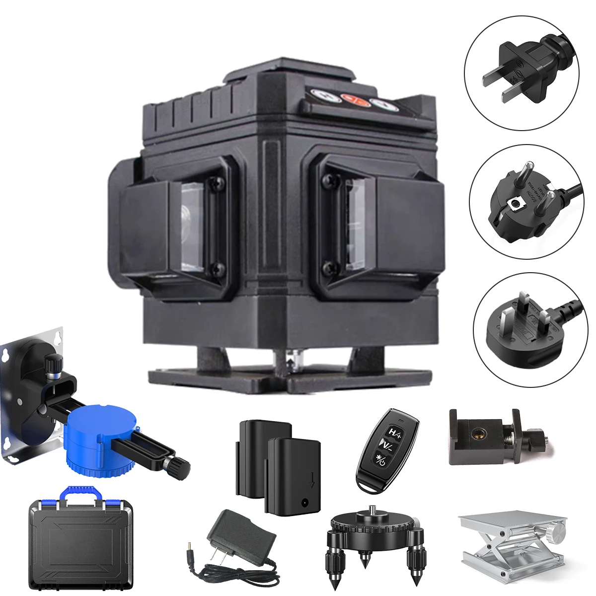 360 degree rotary laser cross level 4d 16 tool green mini construction laser level self