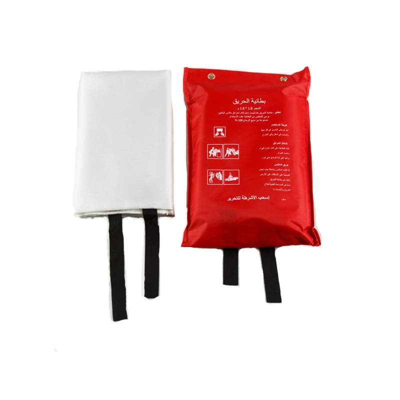 en1869 certificate silicon rubber coated fiberglass fire resistant blanket specification