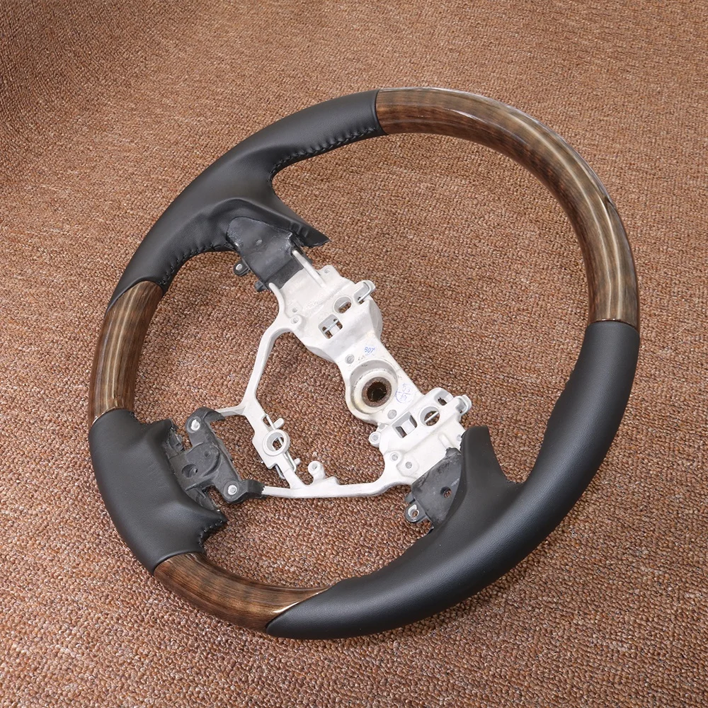 High Quality Steering Wheel for LEXUS LX570 2008-2015 Upgrade 2016-2021,LX 570 Steering Wheel with Gold  Switch Kit