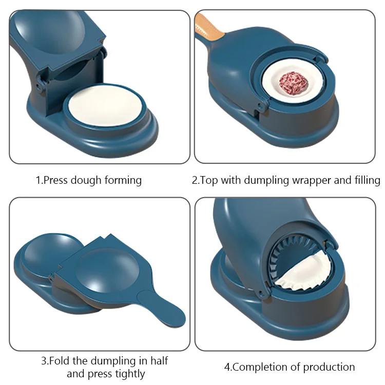 Baking Pastry Empanada Makep Tool Dumplings Press Wrapper Maker Mold Manual Dumpling Maker DIY Small Home for Home 2 in 1 200g