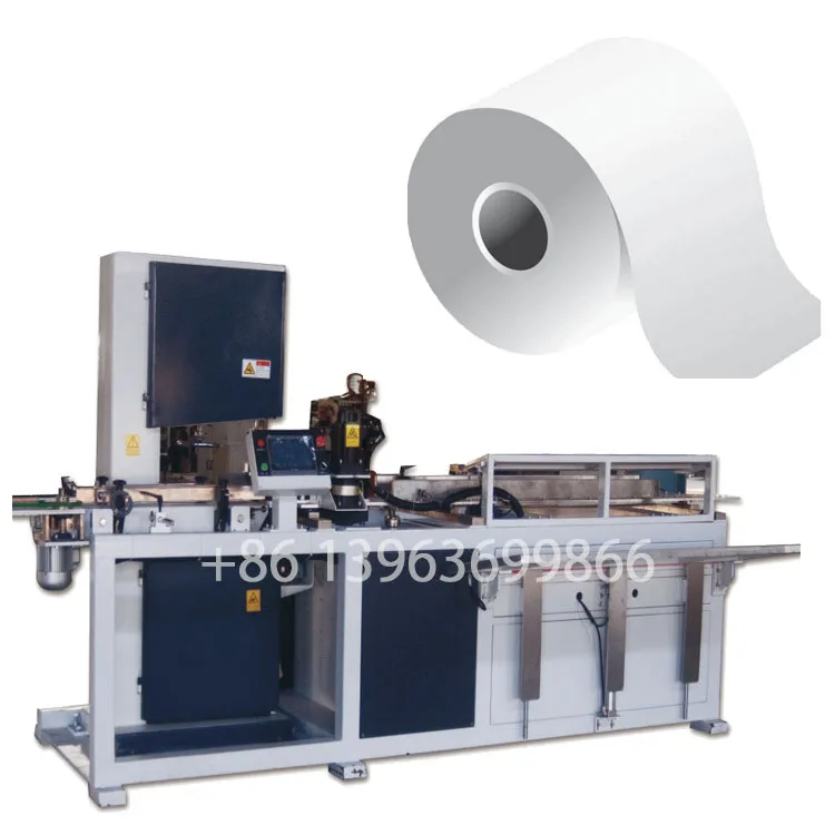 automatic toilet roll tissue paper embossing rewinding perforating machine equipment for production of make toilet tissue paper