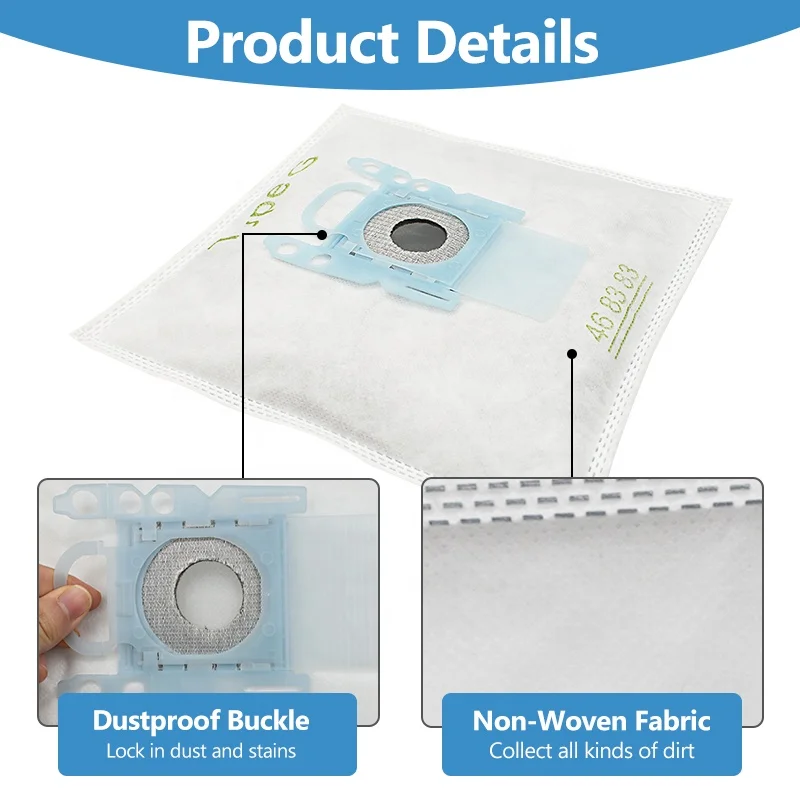 Fit for Bosch Type G GL30 BSG7 BSGL5 BGL45 3D Efficiency AirClean Efficiency Dust Bag