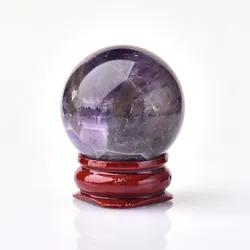 Natural Mineral Healing Stone Crystal Dream Amethyst Ball For Feng Shui Ornaments