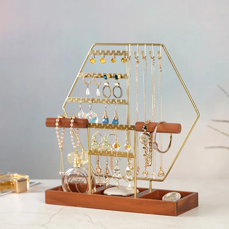 Optional retail display stand Ready To Ship Titanium Gold / Silver Mirror Finishing Stainless Steel Jewelry /Earrings / Socks