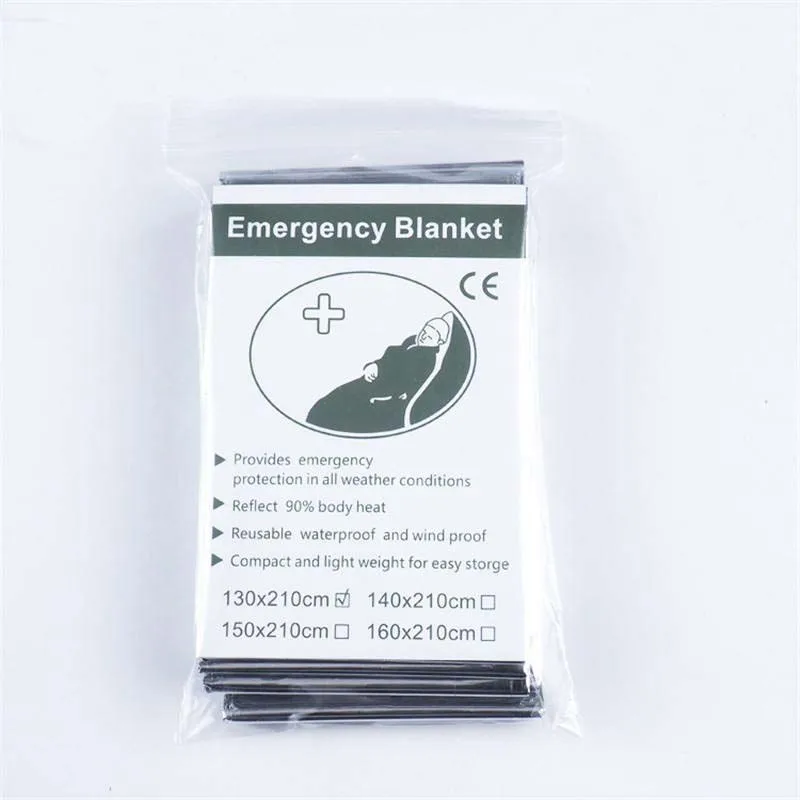 Wholesale  Emergency Blanket Tear Resistant Windproof Sun Protection Thermal Insulation Blanket Hiking Survival First Aid