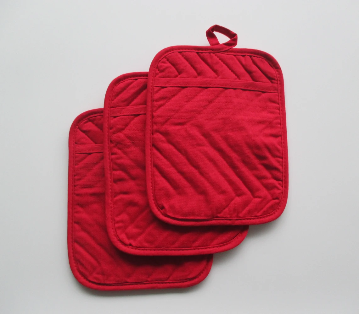 Ready to Ship Item Kitchen Use Heat Resistant Black Oven Mitt with Pocket