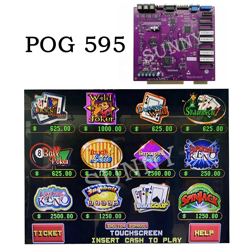 T340 Pog pot of gold game board/pot of gold T340 pog 510 580 595 game/pot o gold game software for gaming machines