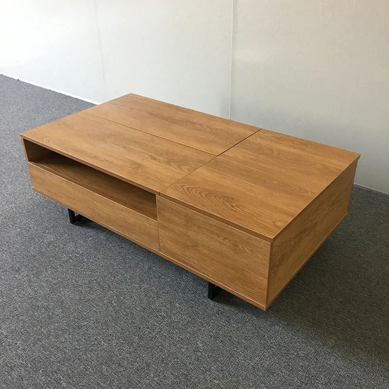 
Newest popular home furniture multifunctional lift modern tables coffee table 