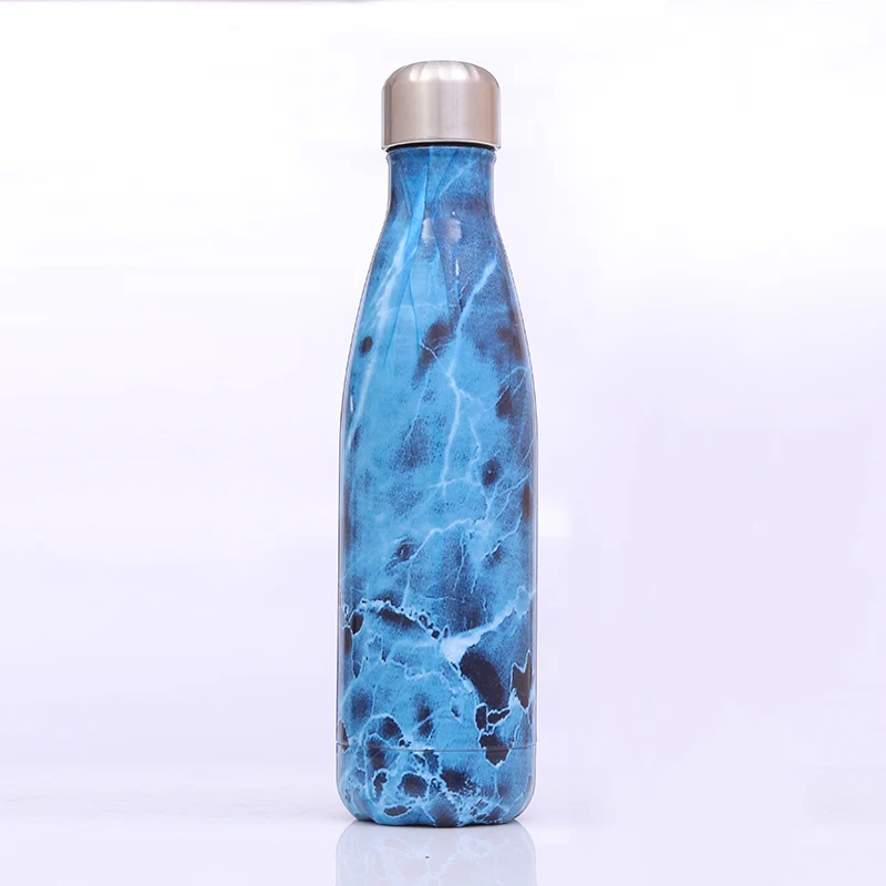 2021 hot sale Water Bottles Stainless Steel Marble 750Ml,Double Wall Vacuum Flask Insulated Water Bottle Stainless Steel/