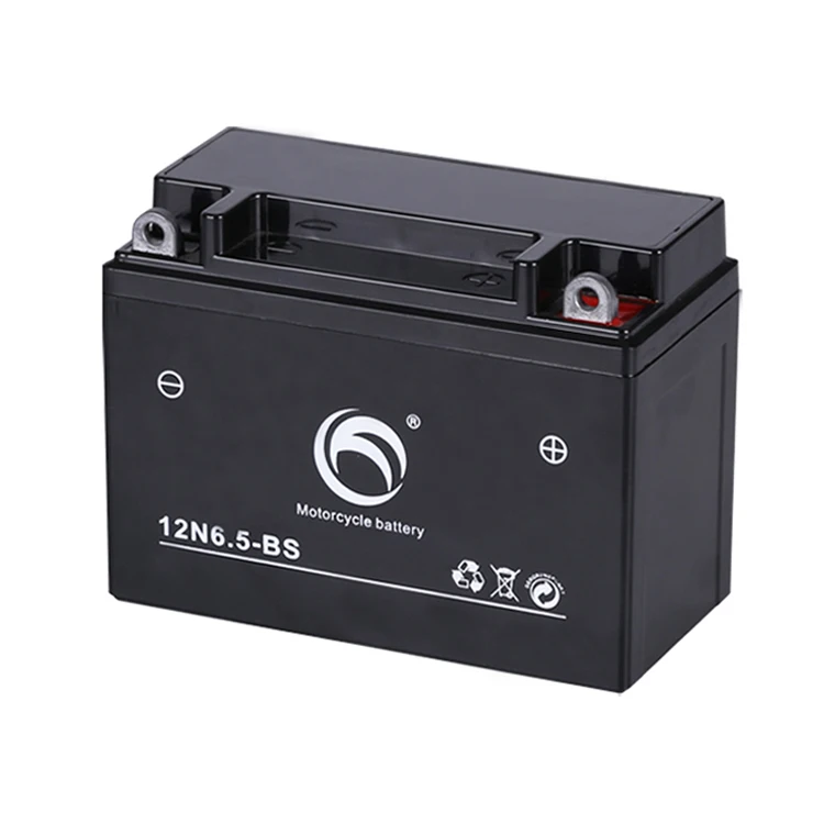 Guangdong Kejian 12N6.5 BS Sealed Lead Acid Maintenance Free Motorcycle Start Battery Factory Price