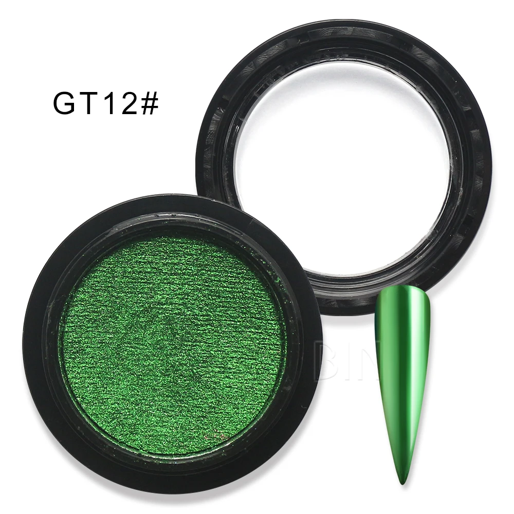 high quality Solid chrome Mirror powder for Nail art blue  Solid state
