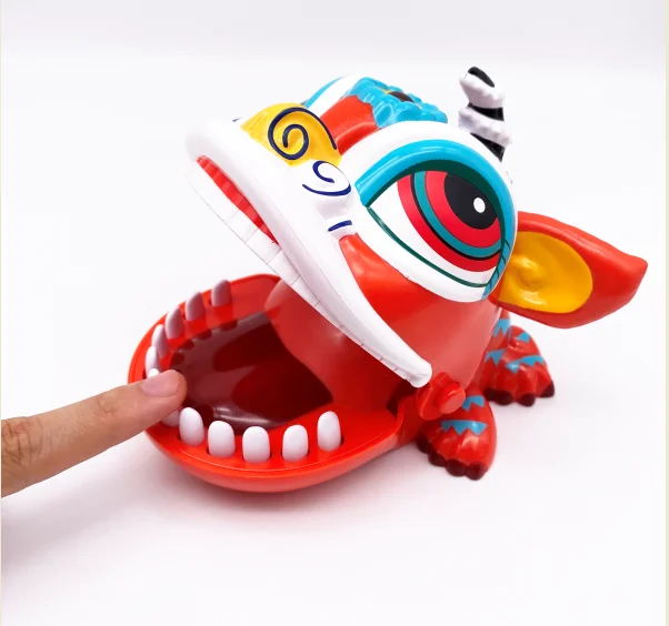 2021 Hot Sale BSCI Custom Chinese South Lion style finger biting toys Fidget Release toys Pressure Relieve Plastic Toys
