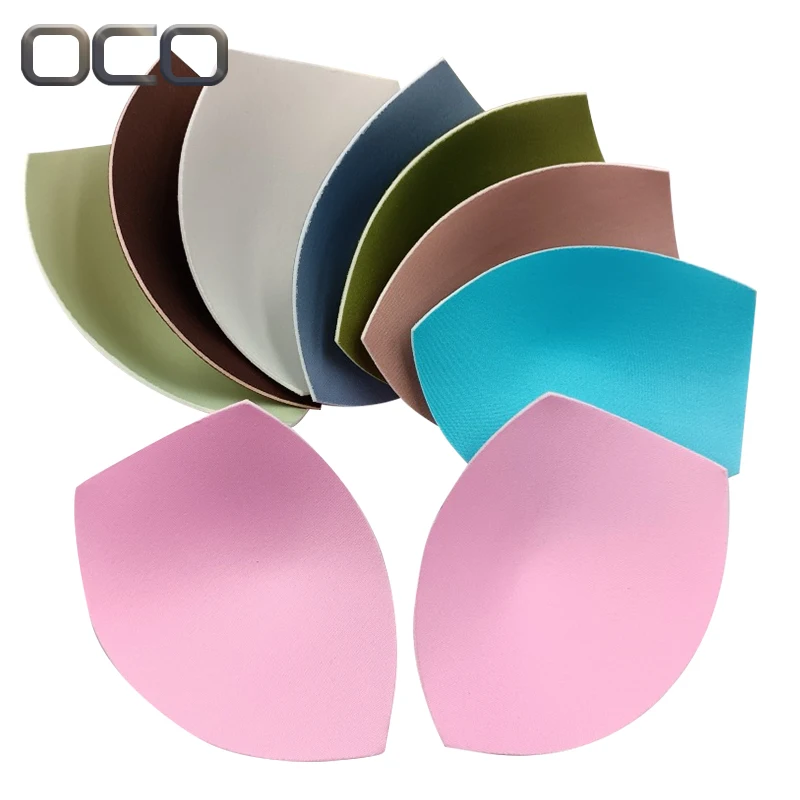Custom Size Sponge Bra Pads Padding Push Up Breast Enhancer Soft Bra Cup Bra Insert Soft Swimsuit Accessories