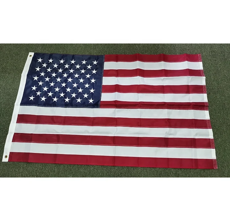 
 90x15 0 см/3x5FT 210D нейлоновый Американский вышитый флаг США  