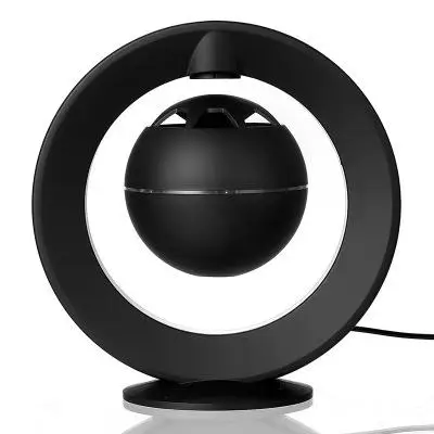 ESEEKGO 3D Surround Sound 360 Degree Rotation for Desk Decor Magnetic Levitating Floating Blue-tooth Speaker