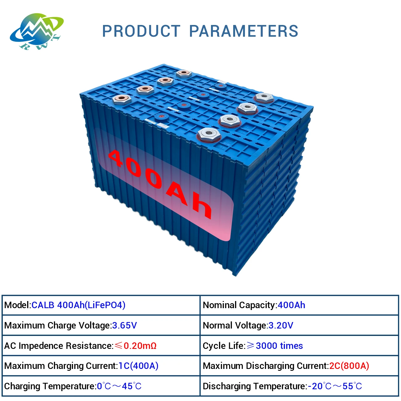 RWT 12v 400ah Lead Acid Battery 200ah Storage  For Crane Lithium Solar Battery 48v 400ah Lifepo4 Battery 3.2v 400ah