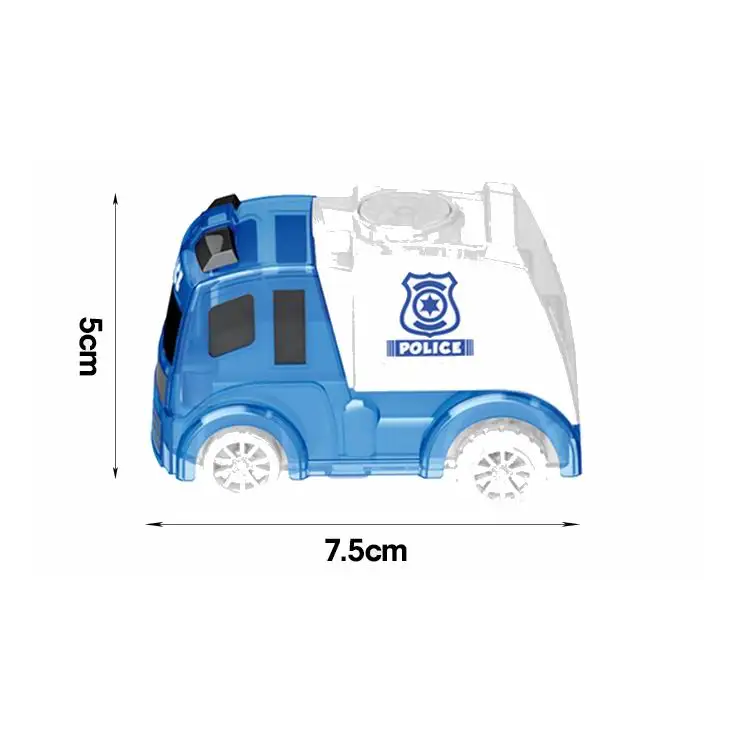 Popular electric jigsaw track police cars with lights