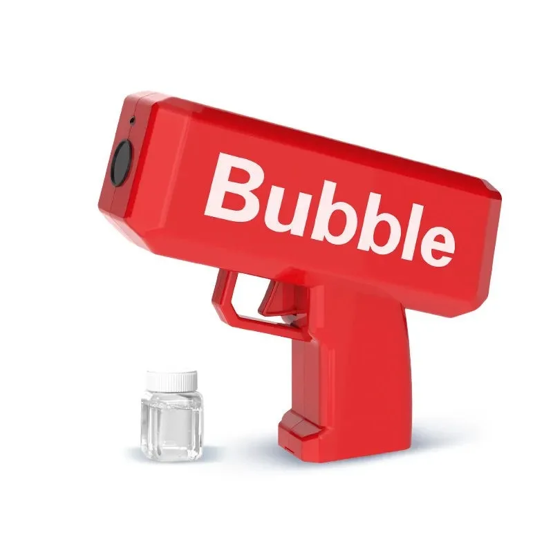 2023 Tiktok Hot Selling Automatic Electric Bubble Blowers Spitter Automatic Bubble Guns Party Atmosphere Producing for Wedding