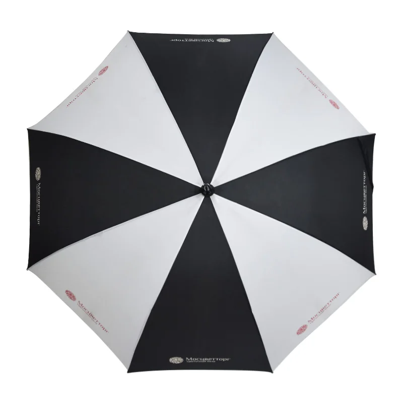 Large Straight Umbrella Adults Promotional Golf Manufacture Supplier Company Logo Pongee Material Semi-Automatic Giveaways