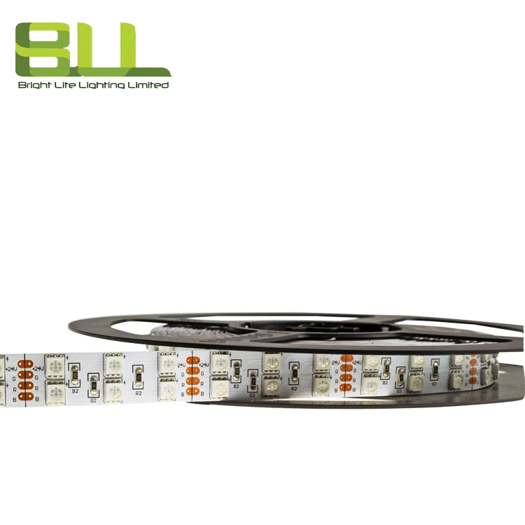 RGB  Double row Smd 5050RGB Led Strip Light 120leds 24V LED Flexible Strip Light tape