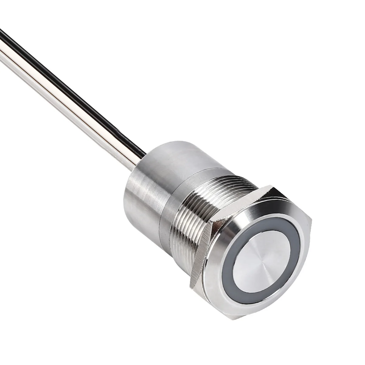 16mm 19mm 22mm Momentary/Latching flat head ring LED stainless steel IP68 capacitive touch switch