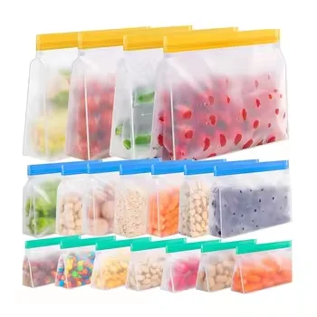 kitchen gadgets ziplock EVA material food preservation bag refrigerator food storage fruit and vegetable food sealing bag