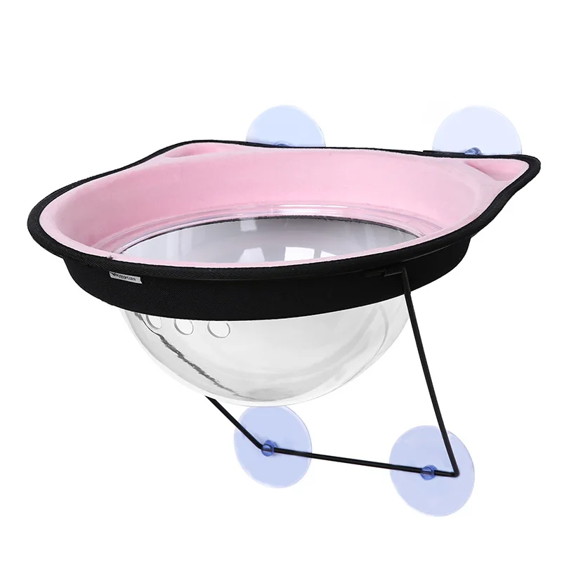 High quality transparent nest hanging elevated pet beds cat hammock for window