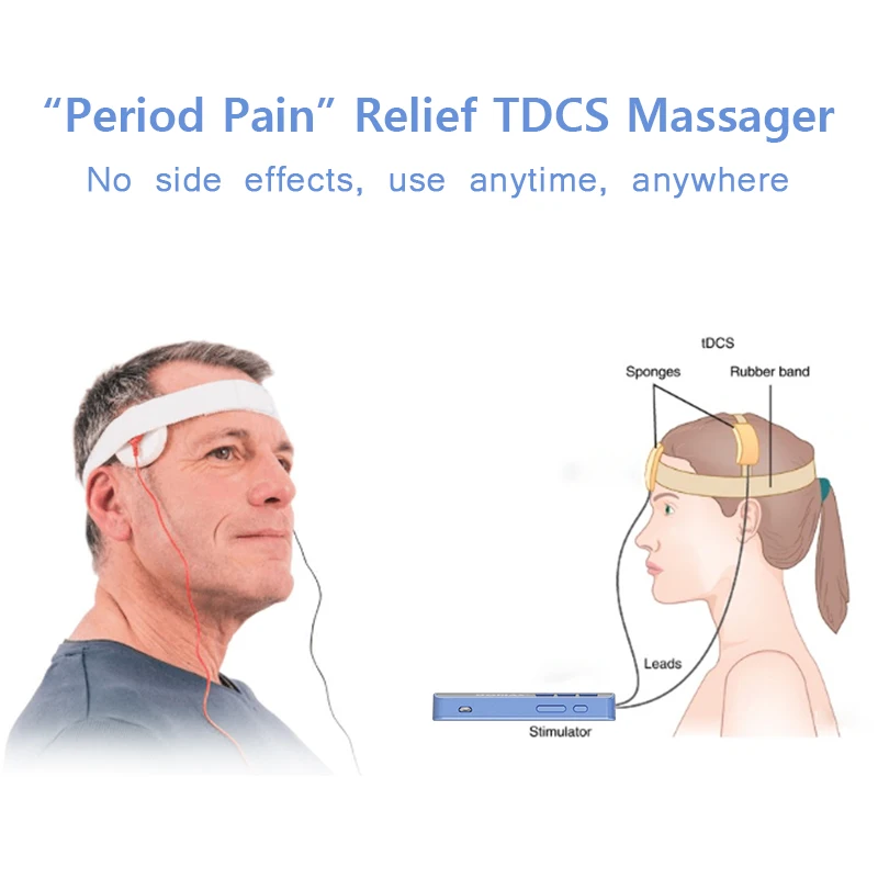 New Design tDCS Medical Enhance Memory Brain Stimulation Autism Depression Epilepsy Autism Therapy Head Massage Device