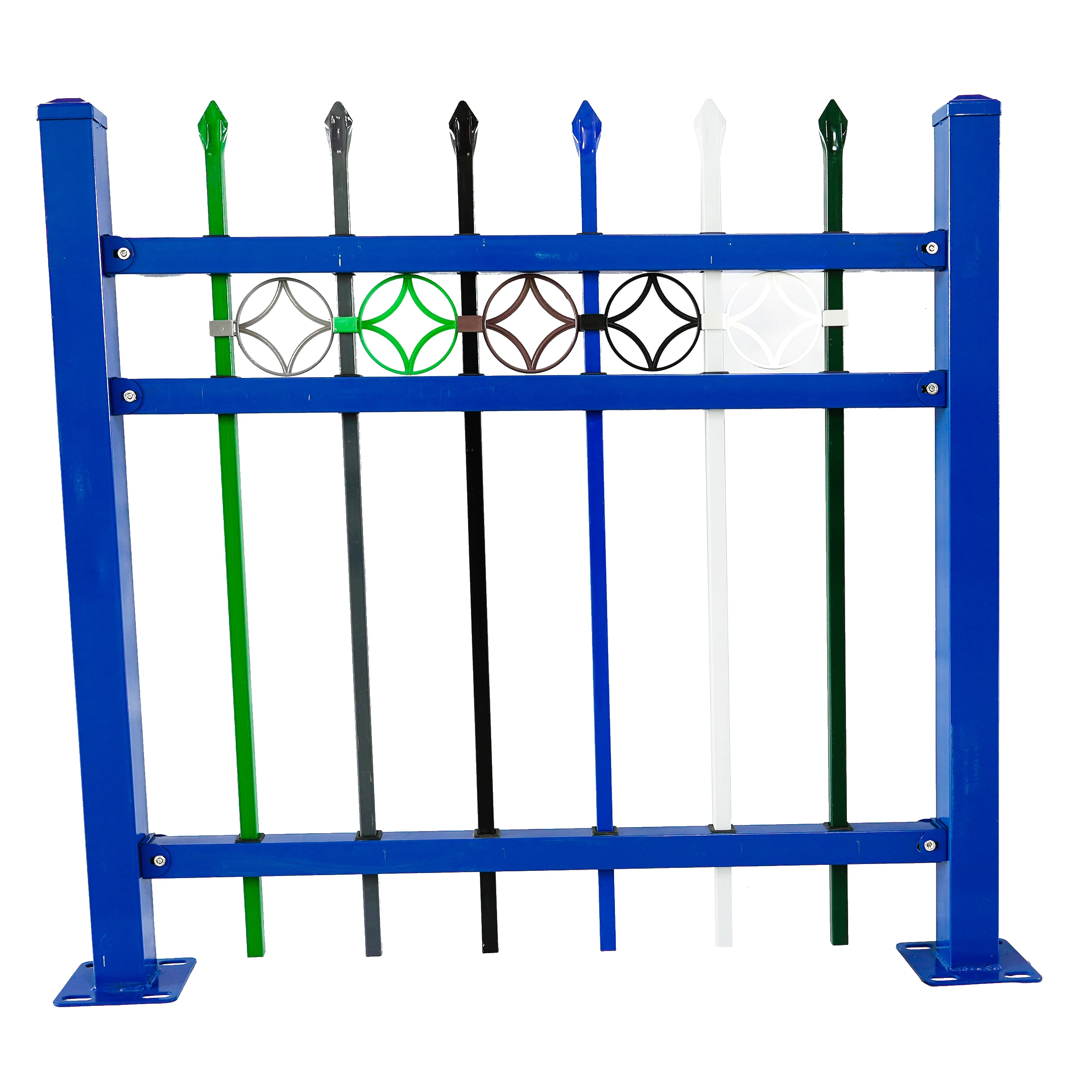Pvc Powder Coated Welded Wire Mesh Fence Panels Galvanized Zinc Steel Fence