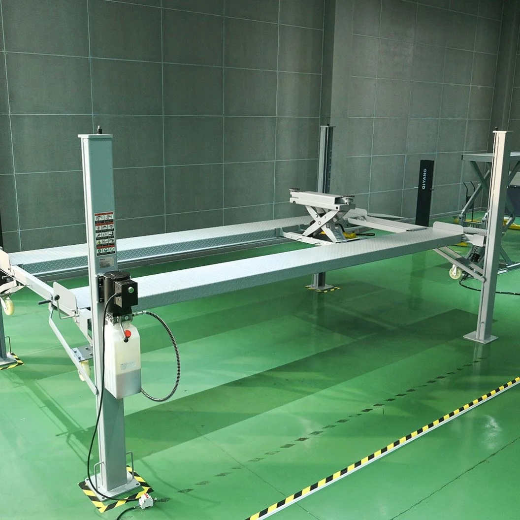 Cheap Price Four Column Hydraulic 4 Post Bridge Car Lift Ramps Vertical Smart Parking Lift Car Stacker