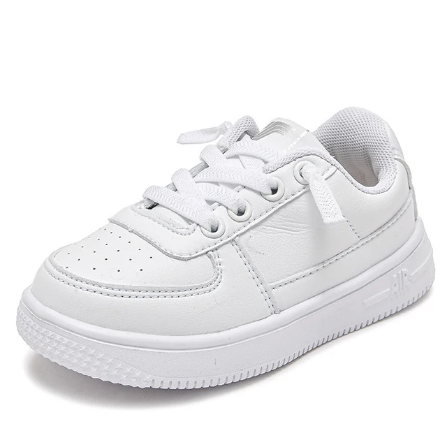 Новый дизайн 2021, новые модные белые повседневные ботинки из искусственной кожи, детские кроссовки, детская повседневная обувь