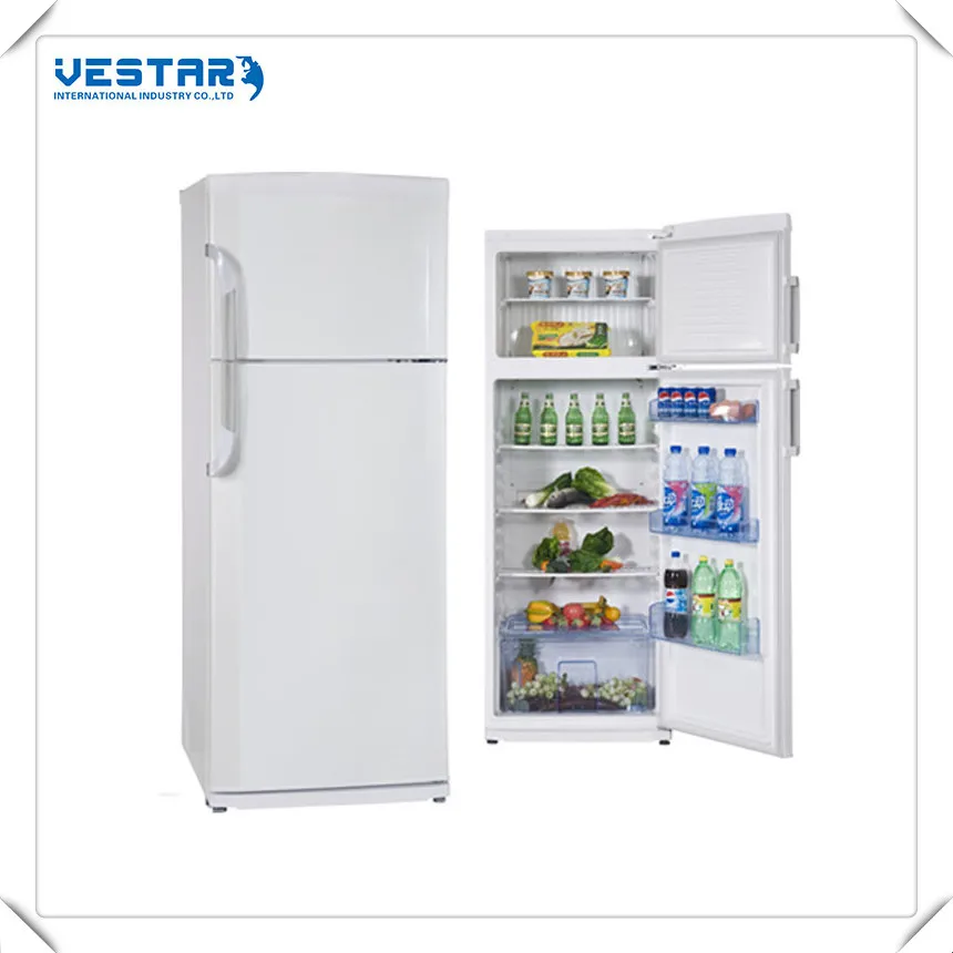 286L China Manufactory Double Door LPG LPG Propane Gas Fridge On Gas