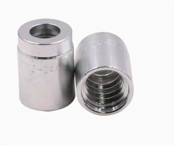 3/8 rubber cooper iron bsp threaded hydraulic Hose Ferrules Customizable Coupling Pipe Fitting Hydraulic Ferrule Ferrule